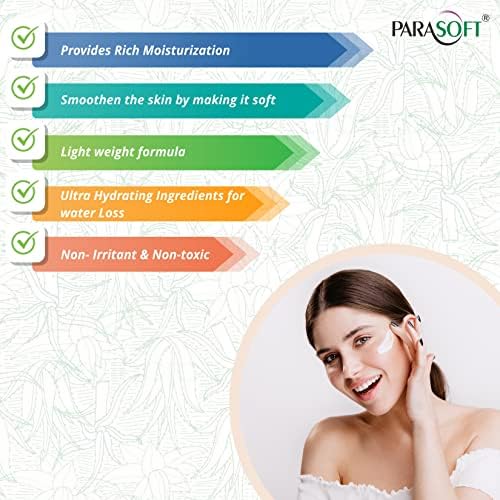 Image of Parasoft Moisturizing Cream with Aloe Vera - 200g (Pack of 8) | Deep Hydration Intense Moisturizer for Dry & Dehydrated Skin, Non-Greasy, All-Season Daily Skincare, Dermatologist Tested, Paraben-Free