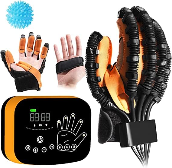 ZTGOJ Upgraded Arthritis Gloves - Hand Massager Machine for Stroke Recovery (Right Hand-XL)