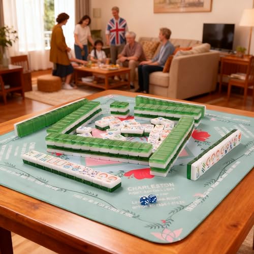 Premium American Mahjongg Set, 166 fichas translucidas miniatura 5