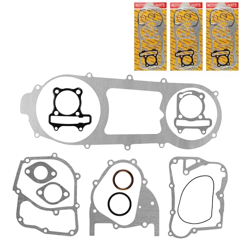 3-Pack 57.4mm/2.25" Complete Long Case Engine Gasket Set for 150cc