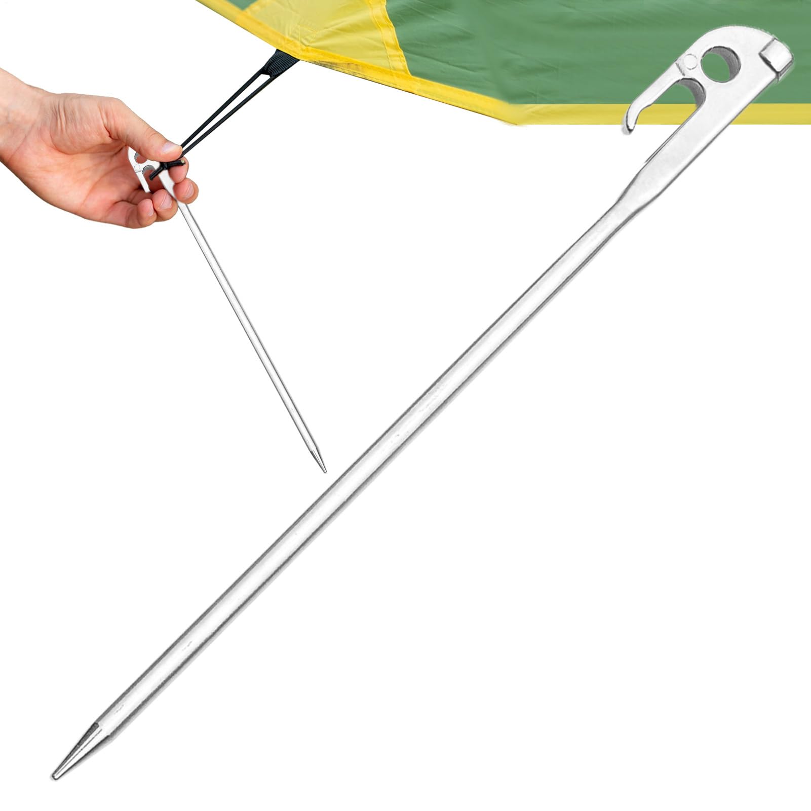Tent Stakes - Canopy Fixing Stakes,Stainless Steel Awning Fixing Pegs for Camping Garden, Canopy Ground Spikes