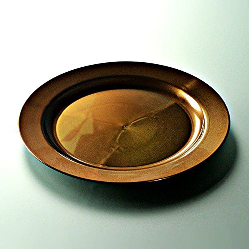 Adiserve 12 Platos Boda Desechables plástico Color marrón Aglaja 24 cm