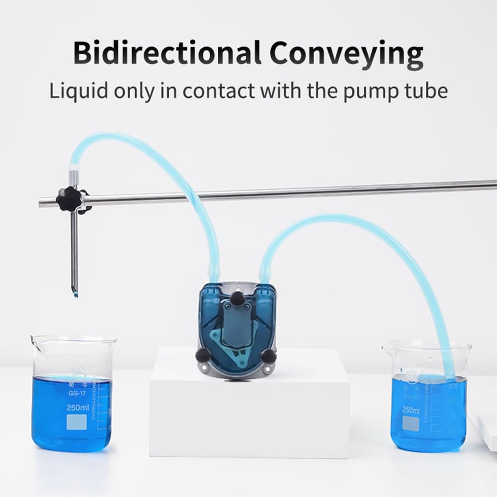 Bomba peristáltica de alto flujo LP1500-1600 ml/min, 12 V/24 V CC/motor paso a paso for dosificación de leche, café y jarabe(Lp1500-stepper Motor)