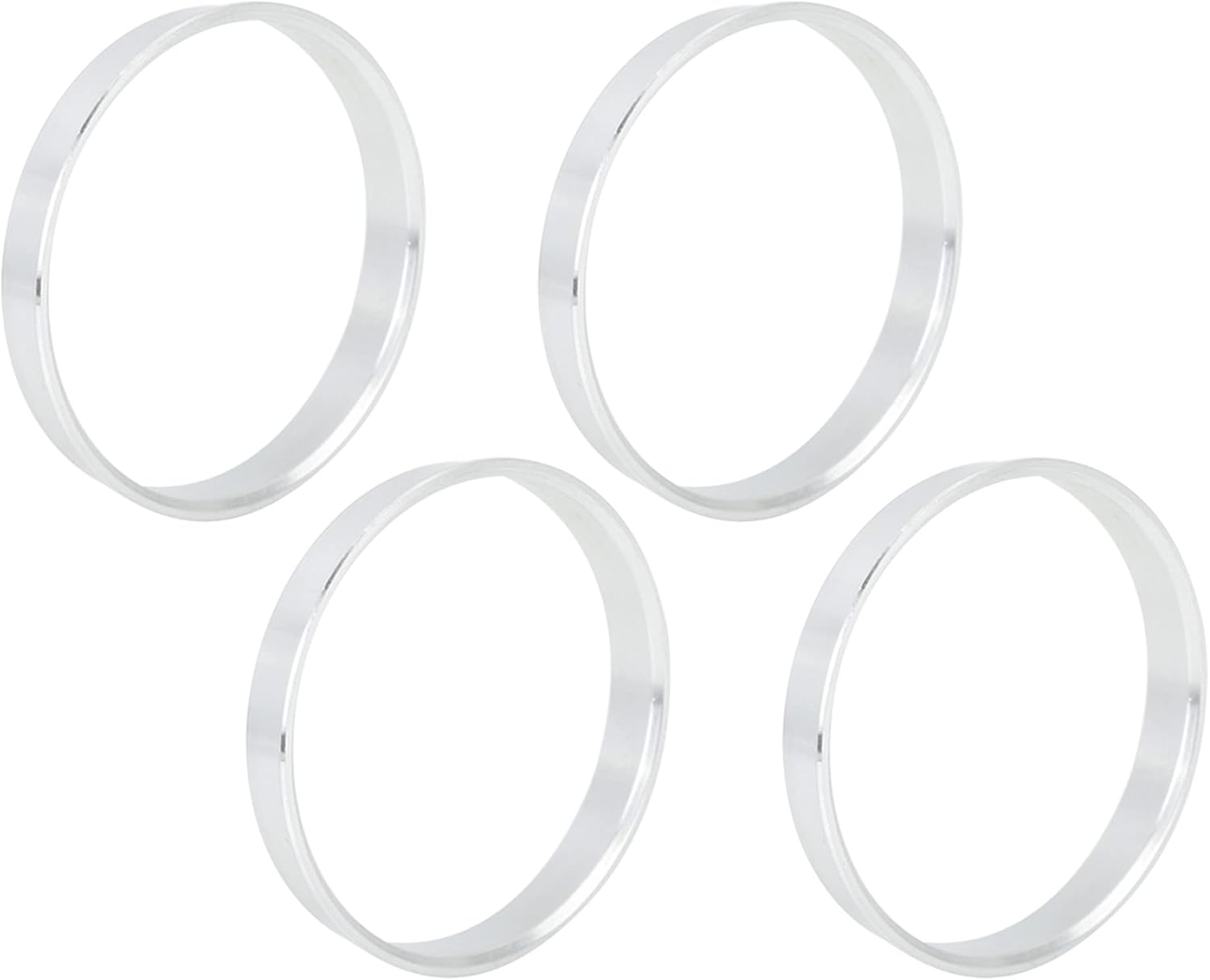 X AUTOHAUX 4pcs 66.6 to 64.1 mm Aluminium Alloy Car Hub Centric Rings Wheel Bore Spacer