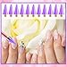 GEEHUA 18PCS Wax Pen Tips Replacement, Wax Head Tips Rhinestone Picker Tool WaxTips for Rhinestone Tool Rhinestones Applicator Replacement Tip for Nail Dotting(Purple)