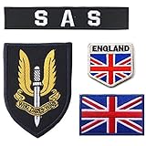 【TERA】 パッチ ワッペン ベルクロ SAS イギリス 特需部隊 サバイバル サバゲ― ミリタリー 軍隊 コスプレ (ブルー)
