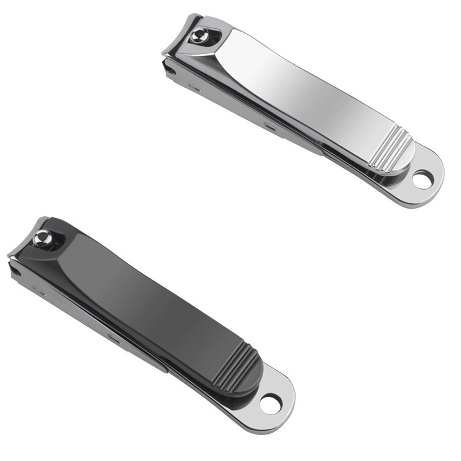 Set di tagliaunghie in acciaio inox, tagliaunghie per mani e piedi, tagliaunghie (argento, piccolo)