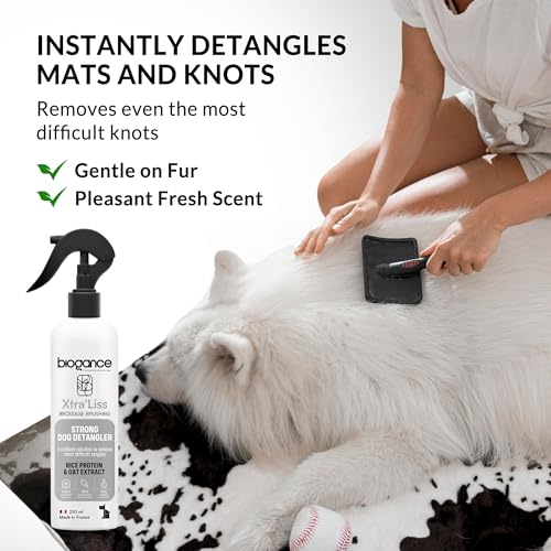 Biogance Xtra Liss Detangler, Dematting Spray for Dogs 250ml – Non-Greasy Formula, Softens, Detangles Knots, Mats, Leaves a Shiny Coat, with Rice Protein, Oat Extracts - Image 3