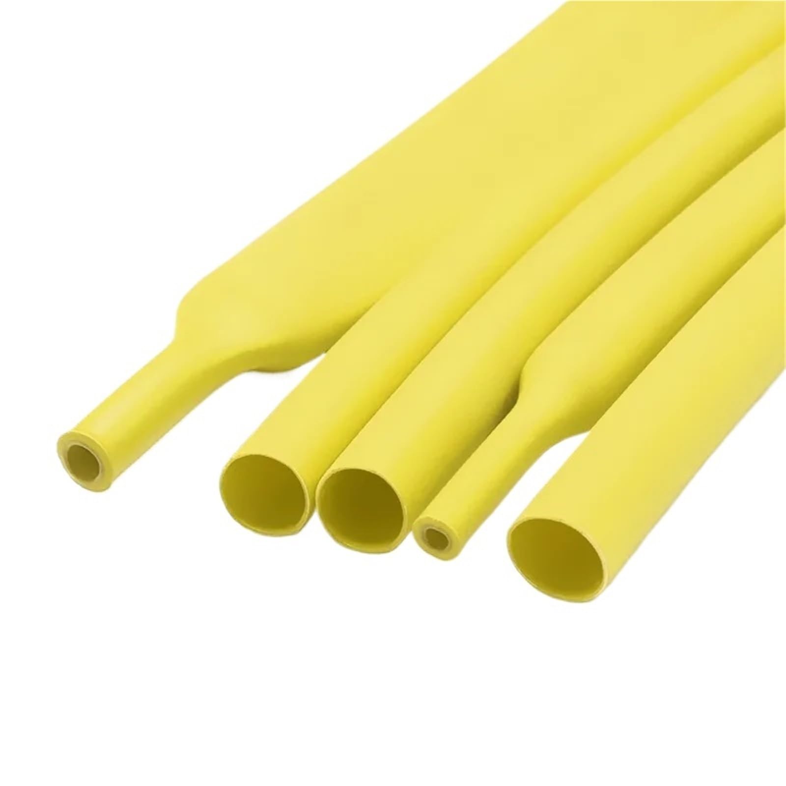 Tubo termorretráctil de poliolefina, negro, con pegamento, 10/50/100 m, 200 metros, 3:1, con relación de contracción variada, adhesivo for cable.(Yellow,3.2mm,50m)