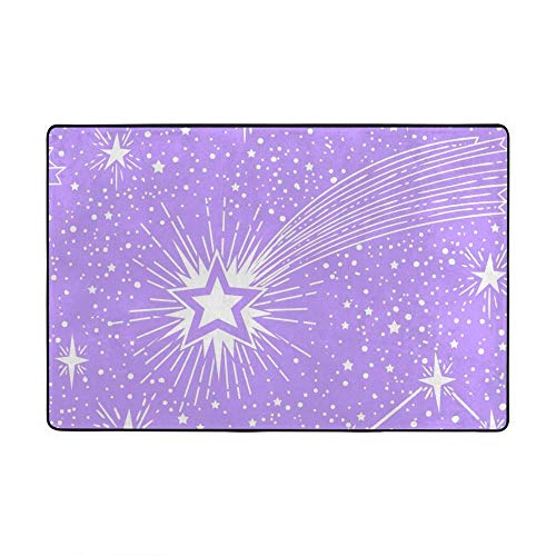 Tapis de sol velours corail violet 152x99cm décoration chambre