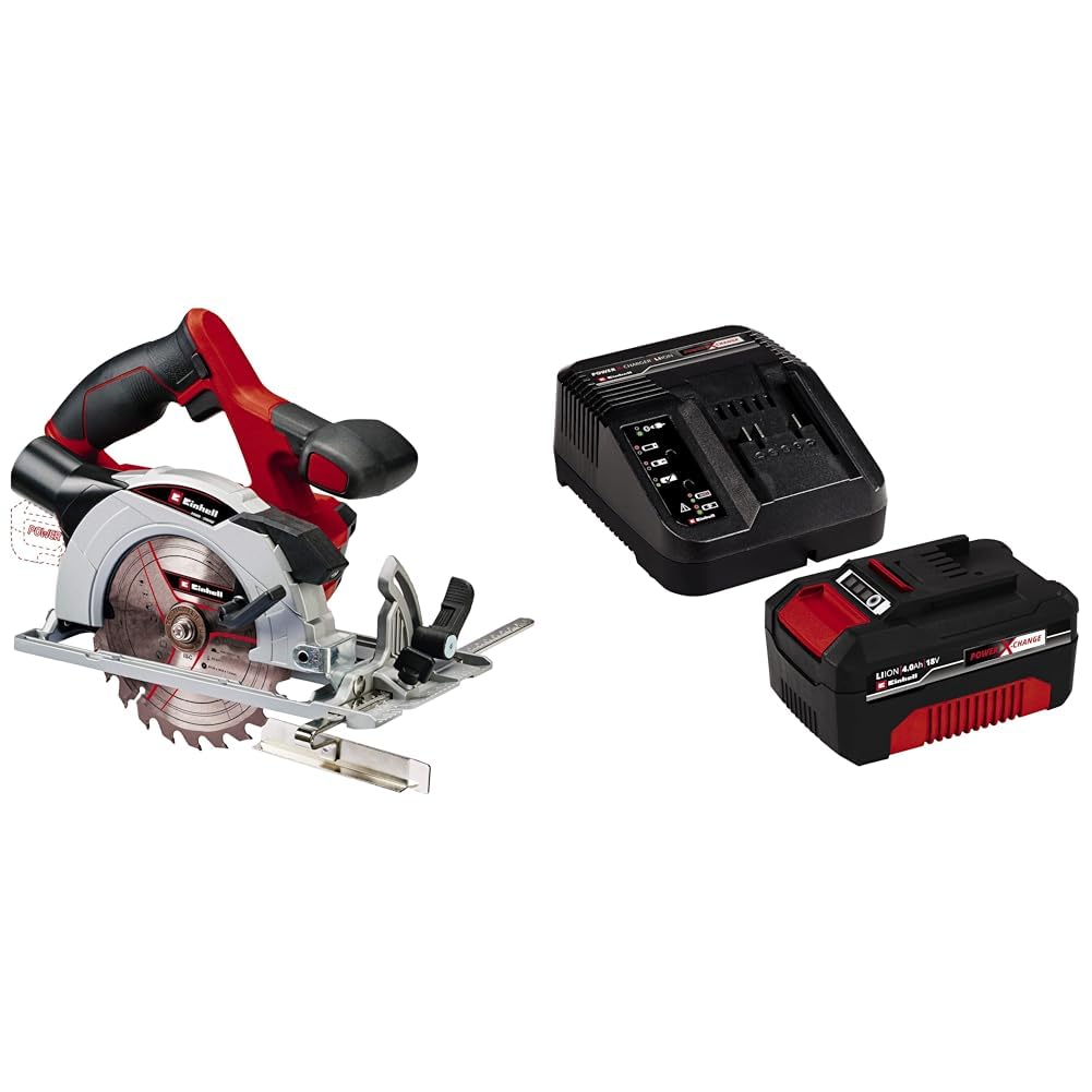 Einhell TE-CS 18/150 Li - Solo, Akülü Daire Testere ve Einhell 18V 4,0 Ah PXC Starter Kit (Başlangıç Seti)