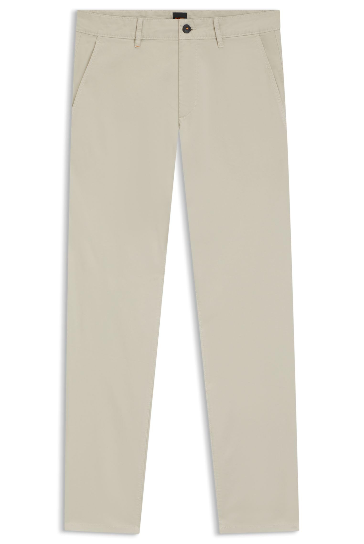BOSS Men's Chino_Slim Trousers_Flat, Light Beige, 30W x 30L