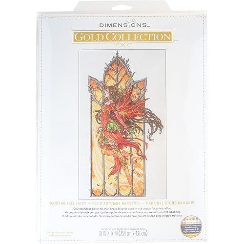 Dimensions 70-35429 Gold Collection Dancing Fall Fairy Counted Cross Stitch Kit cover