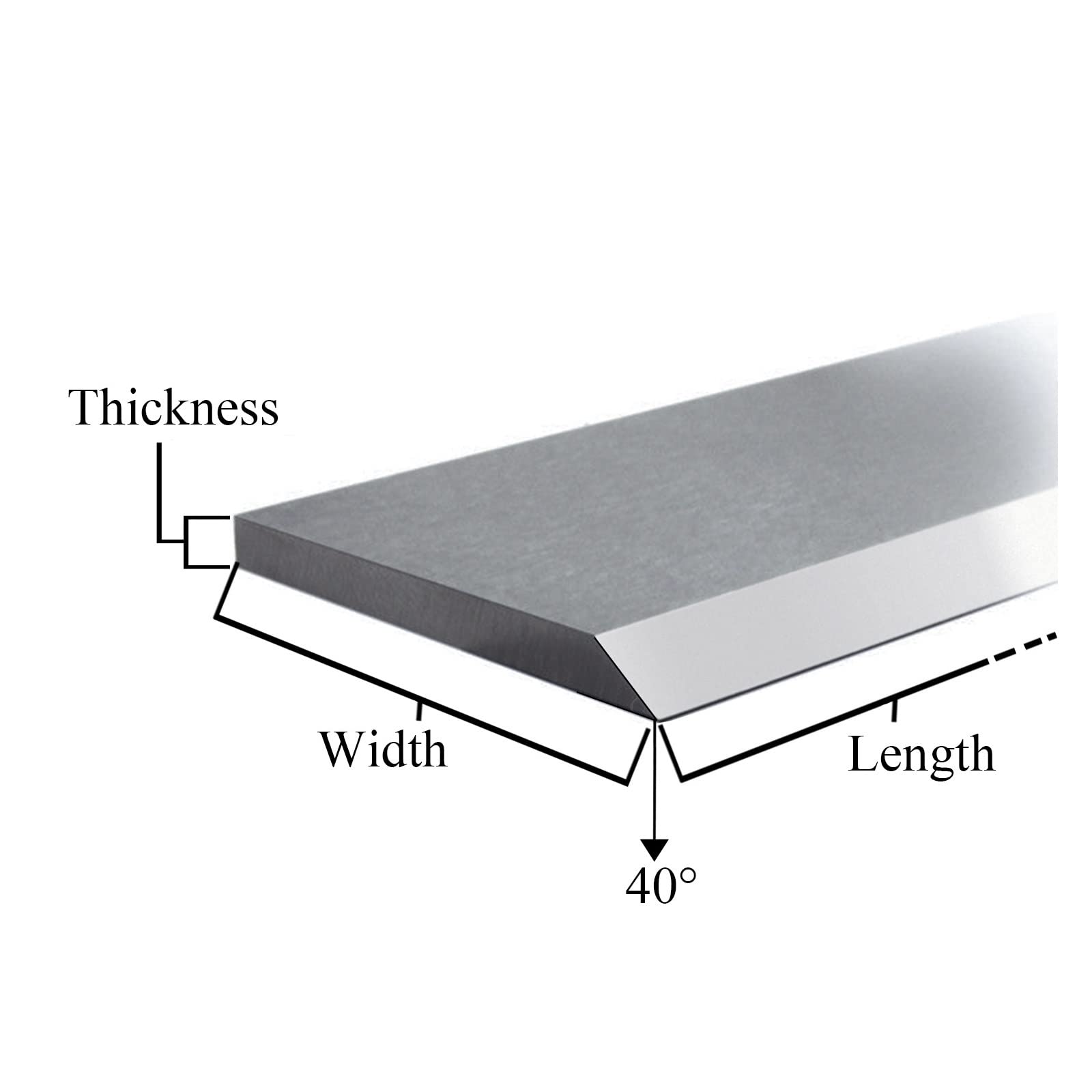 3 szt. wymiennych ostrzy HSS do strugarek 310x20x3 mm przemysłowych i wyrówniarek wszystkich o grubości 310