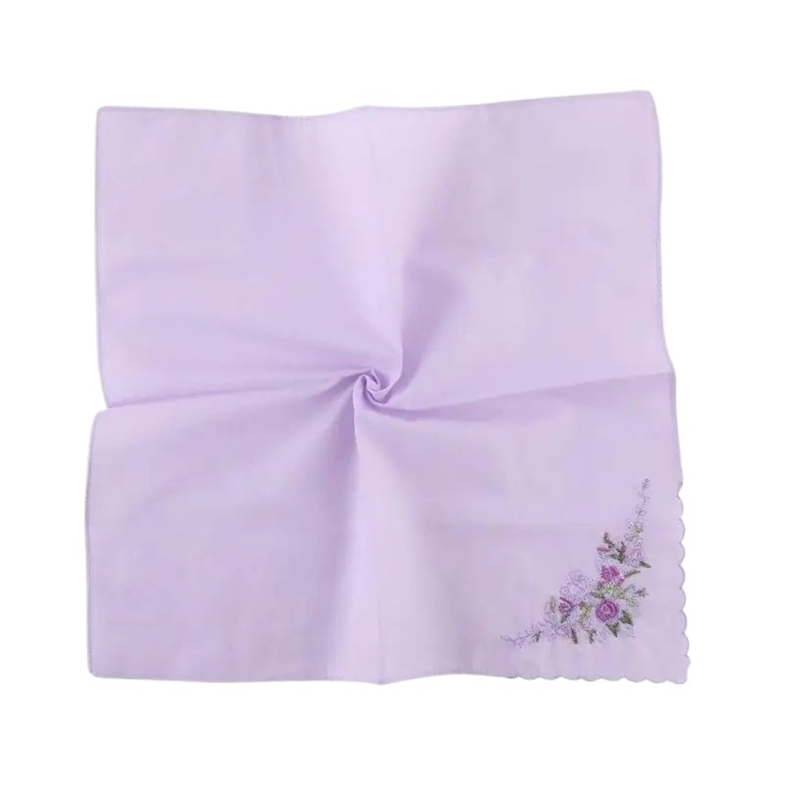 Taschentuch 12 Stück Taschentücher mit Blumenstickerei for Schwitzen for Damen, leicht zu waschende