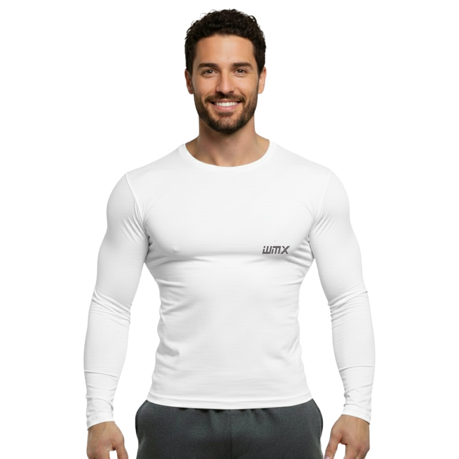 wmx Men's Compression Inner T-Shirt Top Skin Tights Fit Lycra Inner Wear Full Sleeve for Gym Cricket Football Badminton Sports-picture-29