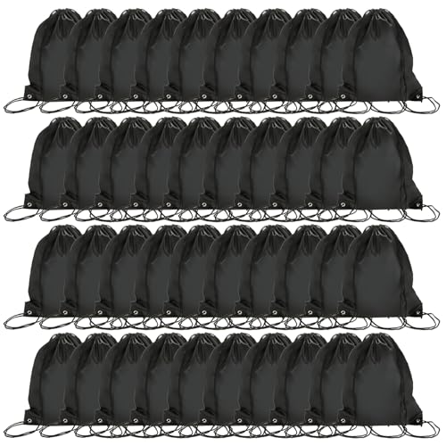 Dimensioni: la dimensione della sacca nera è di 34 x 43 cm, la capacità di carico è di circa 3 kg, la capacità è adatta per il trasporto di oggetti come abbigliamento sportivo, scarpe, guanti, asciugamani, calcio, pallavolo. La sacca con coulisse è perfetta per bambini e adulti