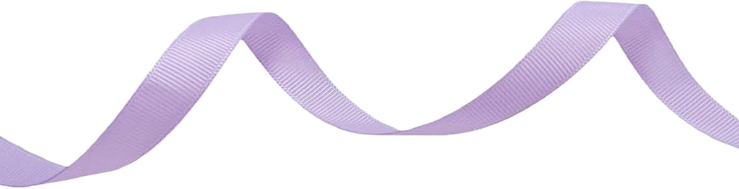 Solid Grosgrain Ribbon Light Purple 3/8" X 100 Yards image 3