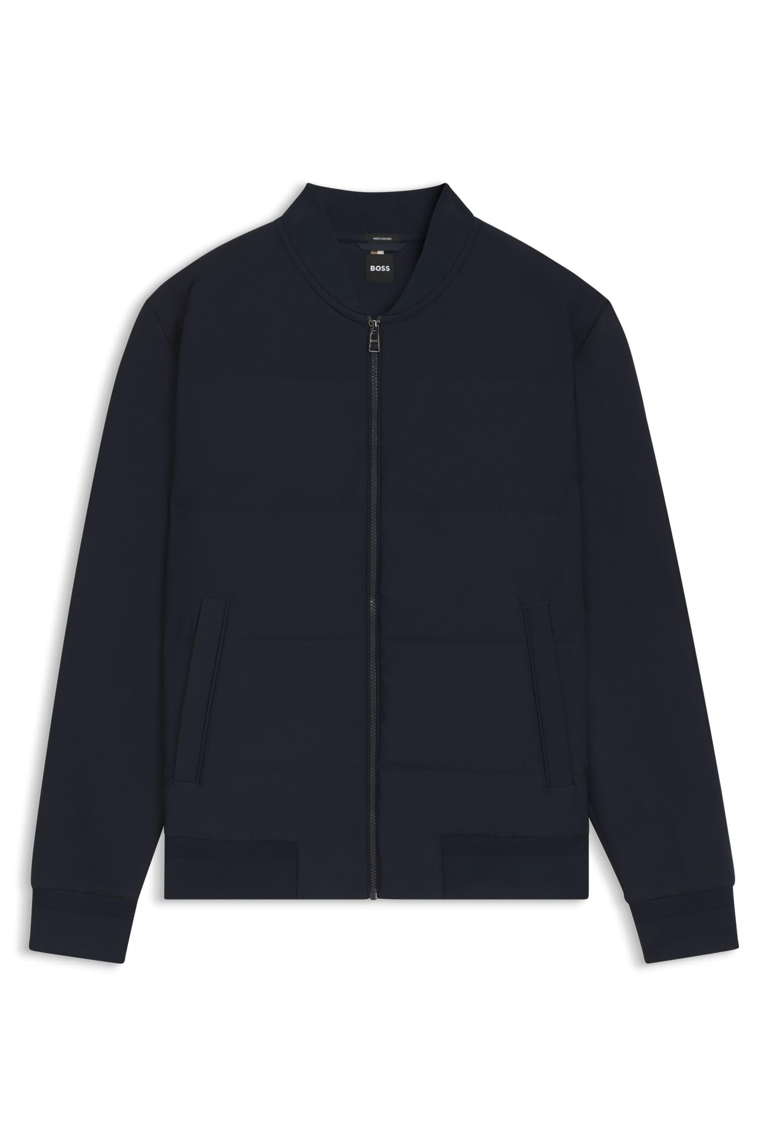 Boss Men's Hbb Skiles100 Full Zipped Sweatshirt, Padded Front, Pockets - Dark Blue 404 - Medium