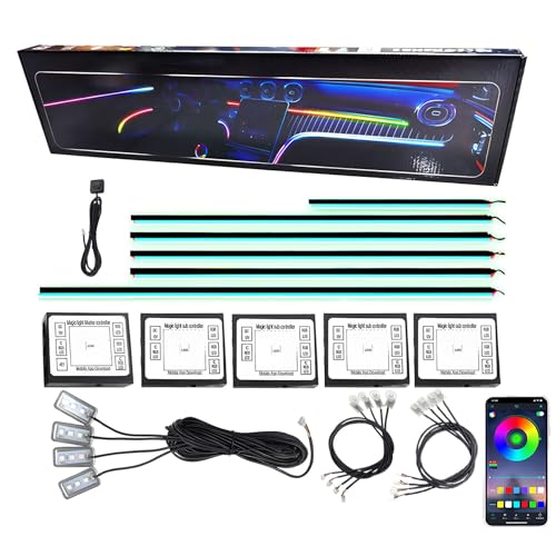 Tira de Luces Led Para Interior de Coche con Control de