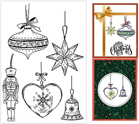 Tropical Fly Line Christmas Holly Berry Leaves Clear Stamps - Xmas Pine Rubber Stamps For Card Making Tropical Fishing Line