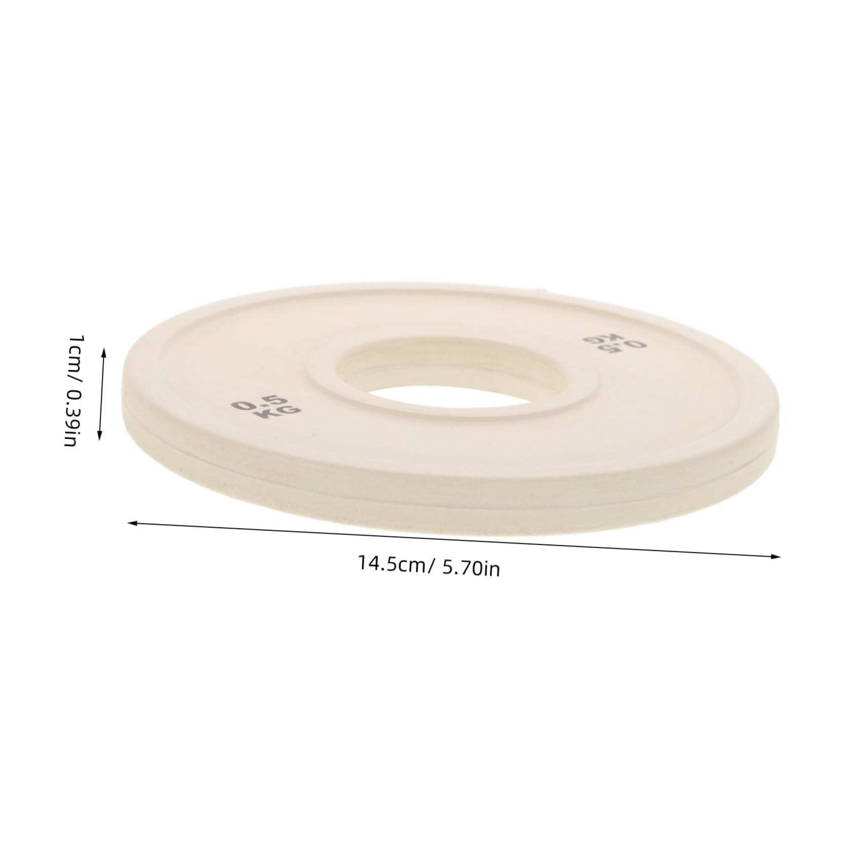 Yardwe Practical Home Gym Weight Plates Rubber Bumper Plates Set for Strength Training Compact Storage Barbell Dumbbell