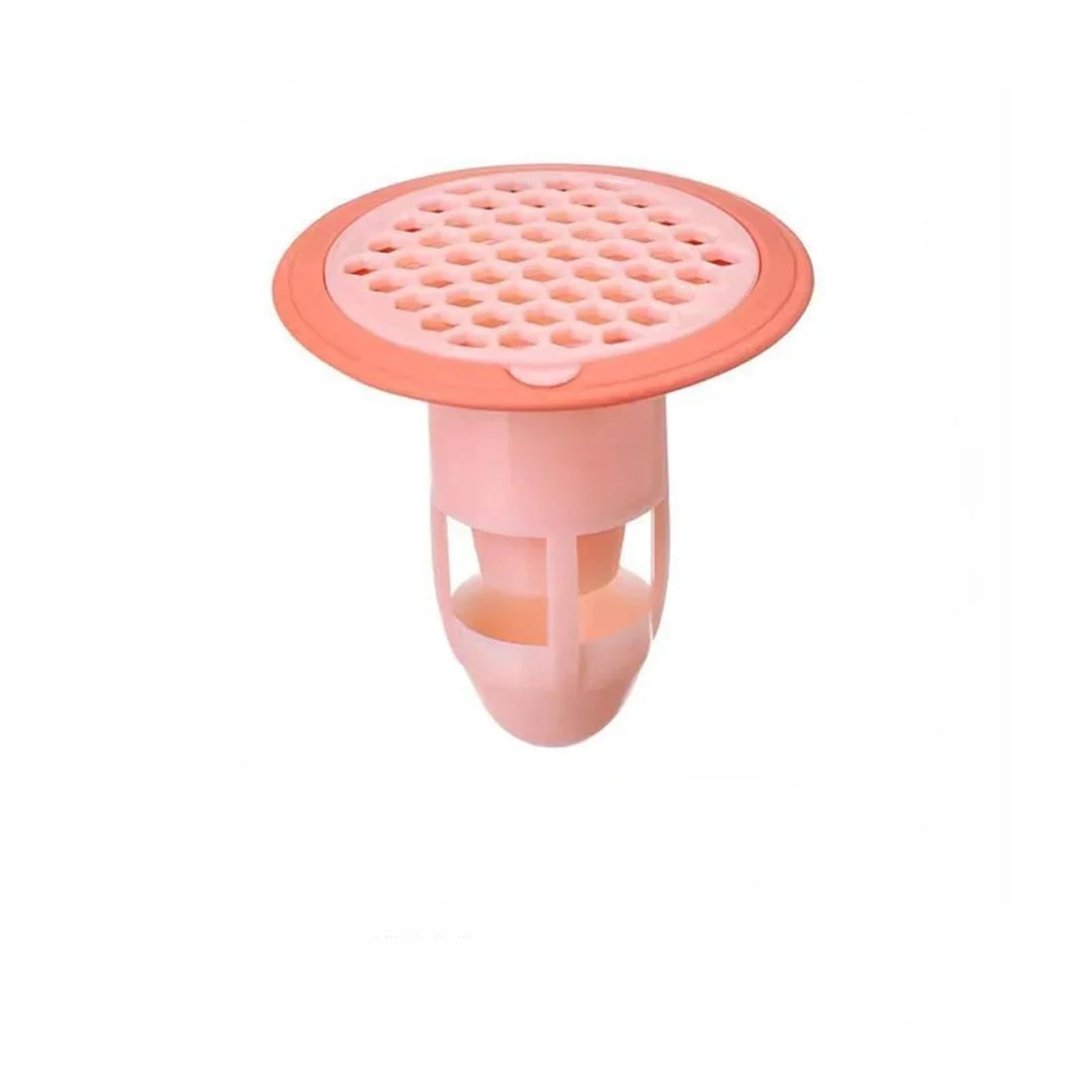 Couvercle de filtre de vidange en silicone rose pour une salle de bain propre