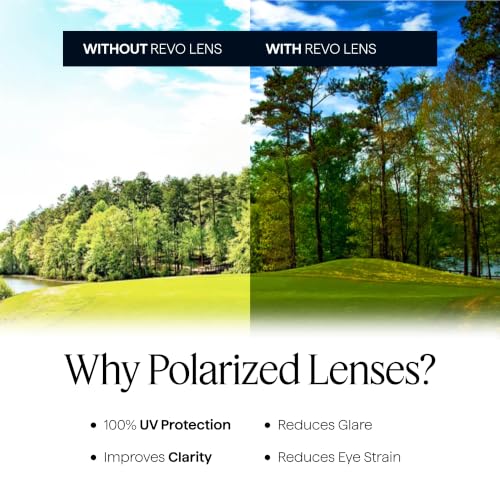 Image of Revo Sunglasses Harness: Polarized Lens with Rectangle Sport Wrap Frame