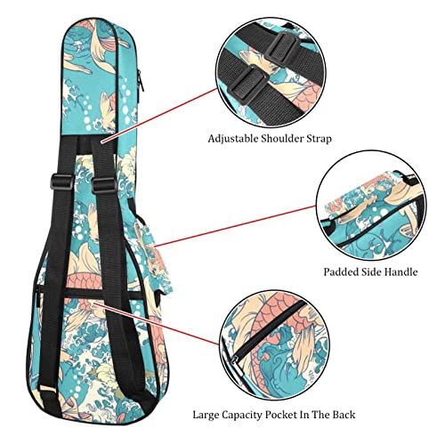 Housse de ukulélé japonaise pour ukulélé avec sangle réglable - Les Beatles, Paul McCartney, John Lennon, RIngo Starr, George Harrison Housse de ukulélé japonaise pour ukulélé avec sangle réglable – Image 4
