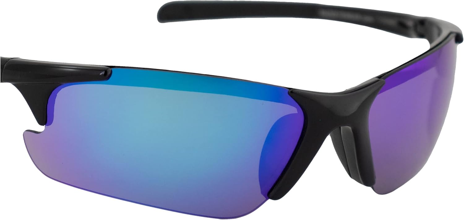 Raze Eyewear Peak Motorcycle & Sports Frameless Sunglasses Black w/Smoke Lenses