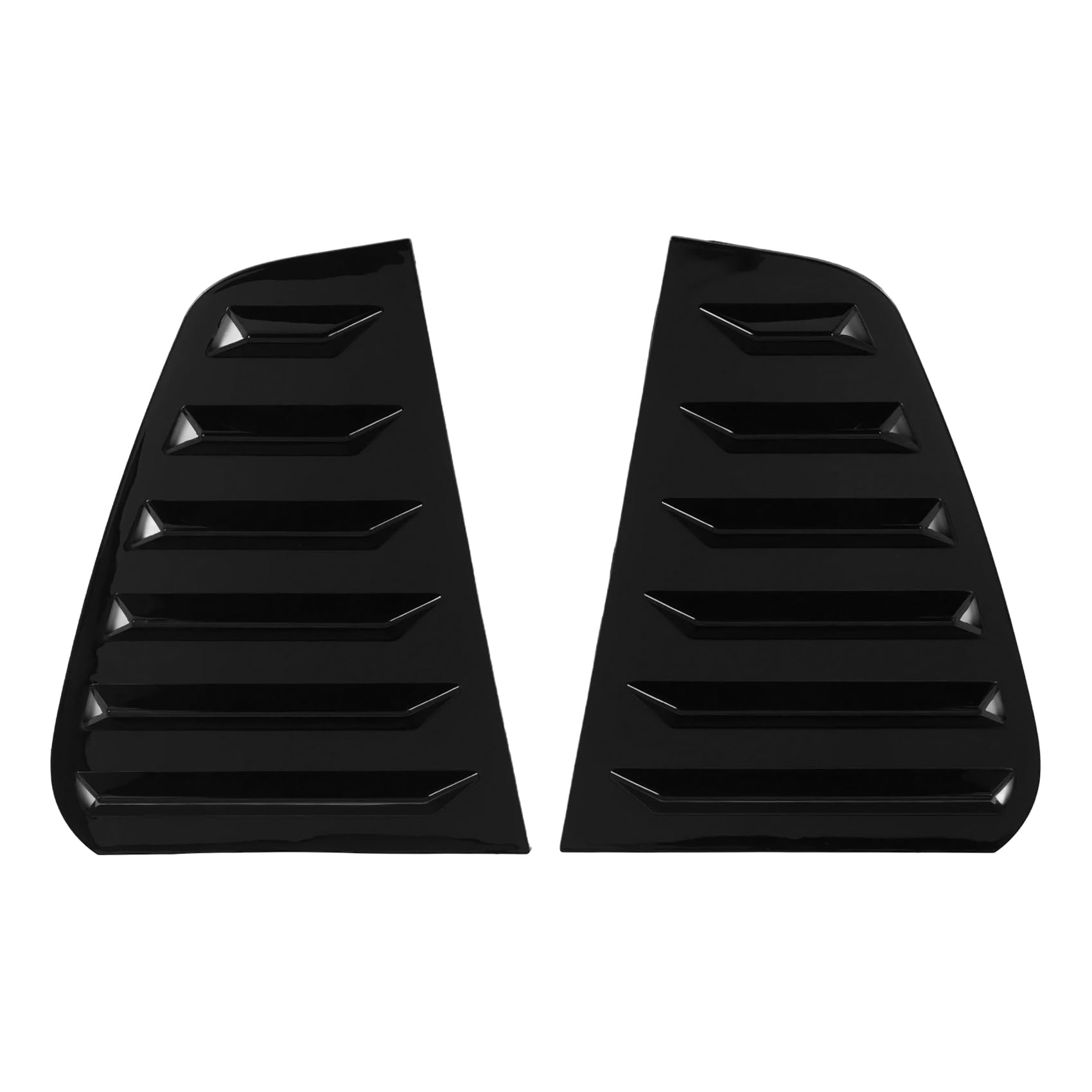 Persianas de Ventana Lateral Trasera de Coche, para Golf 7 R 7 7,5 2013-2020 Persianas de Ventana de Estilo de Carreras Cubierta de VentilacióN de Aire Negro
