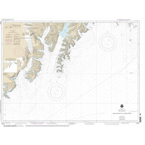 Paradise Cay Publicatoins, Inc. Historical NOAA Chart 16681: Seal Rocks to Gore Point - Print on Demand - Historic Version or Updated NCC