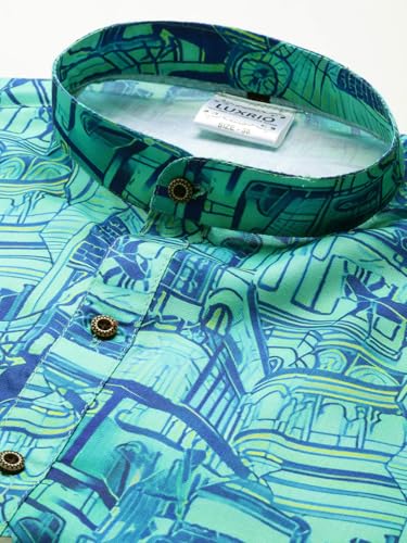 Image of Luxrio Kurta Set for Men Cotton Blend Kurta with Pyjama Set Ethnic Set