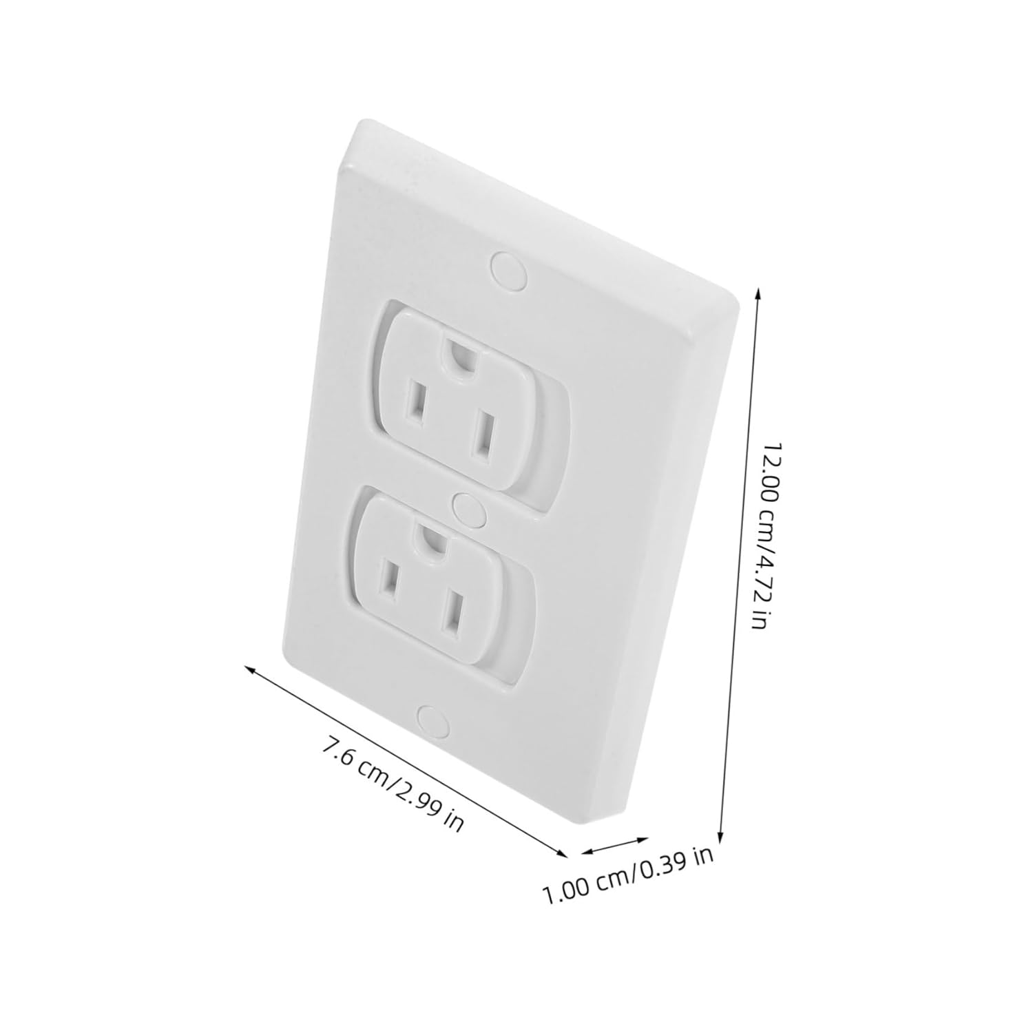 KOMBIUDA 10pcs Self-Closing Socket Covers for Boy Girl Safety Wall Outlet Socket Safety Plates Electric Outlet Covers Sturdy Screws