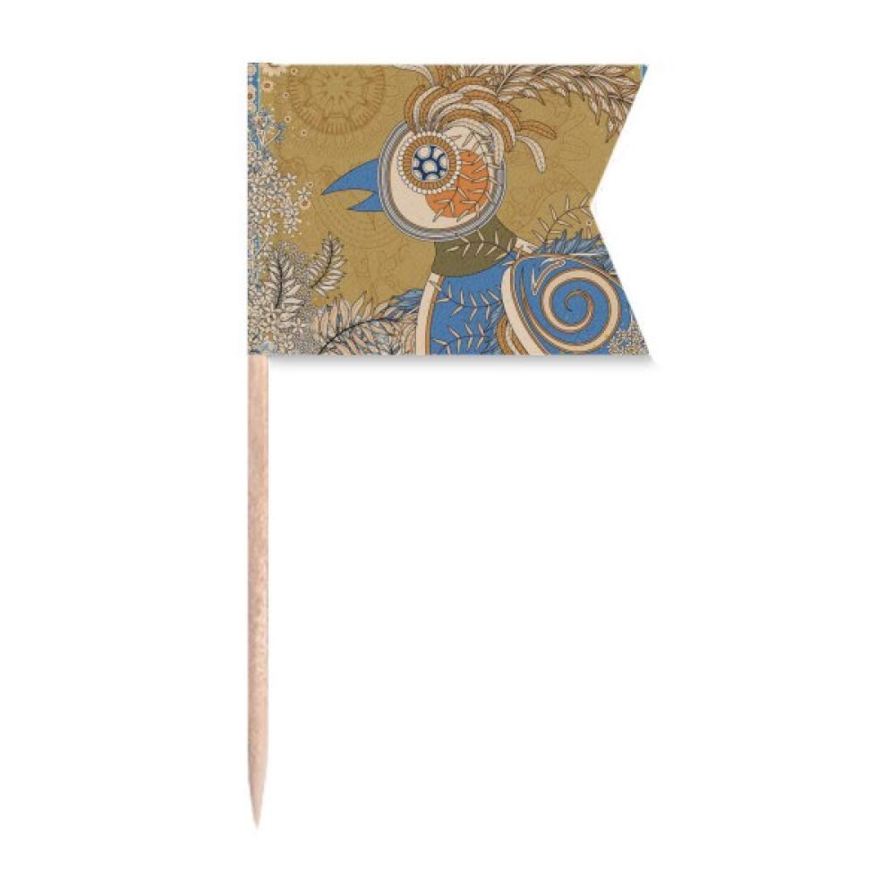 Cure-dents fleur Ukiyo-e pour fixer vos drapeaux et aliments de fête sans glisser