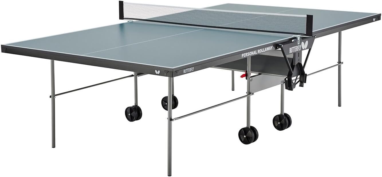 Butterfly Personal Folding Ping Pong Table - Indoor Table Tennis for Kids with Paddle/Ball Holders, Free Net & 3-Year Warranty