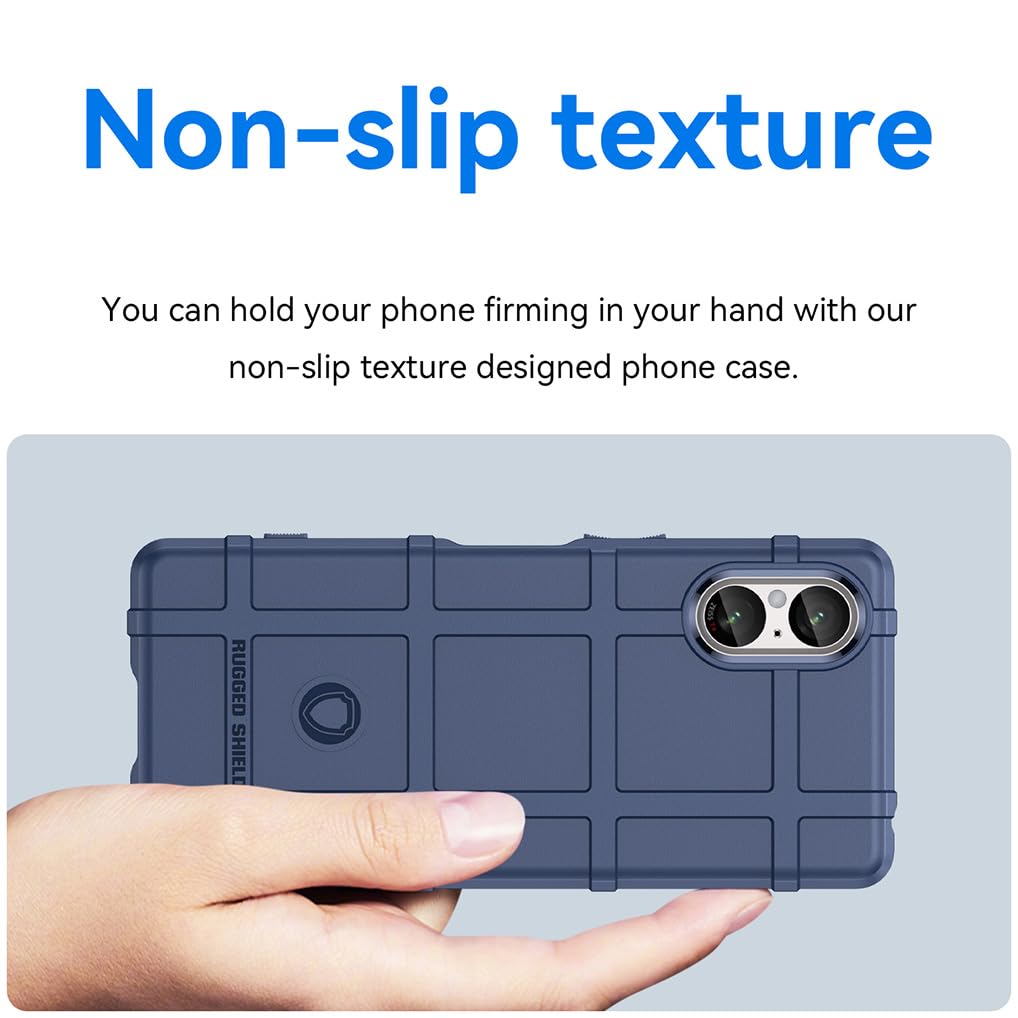 SEAHAI Hülle Für Sony Xperia 5 IV – Stoßfest, Rutschfest, TPU Silikon, Schwarz