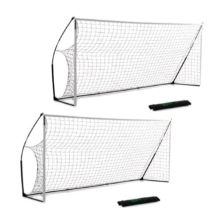 Amazon クイックプレイ ポータブル サッカーゴール 少年サッカー8人制サイズ 4 9m 2 1m 2台セット プレゼント付き 組み立て式 Quickplay Sports ゴール