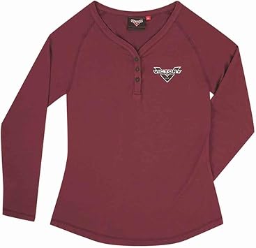 Victory Motorcycle New OEM Womens Port Henley Tee Shirt, Large, 286799206