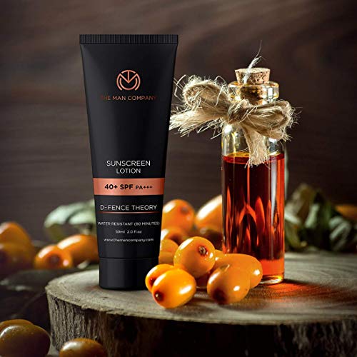 The Man Company Face Sunscreen Lotion Spf 40 + Pa+++ (2 Fl Oz) – Travel Size Sunscreen – Facial Sunscreen – Waterproof Organic Sunscreen, Uva Uvb Face Sunblock – Sun Protection, Paraben Free #TOP4