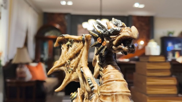 Estatua de Dragón Mecánico Vintage Steampunk miniatura 7