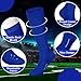 Haysandy 24 Pairs Soccer Socks Youth Baseball Football Softball Team Sock Bulk Unisex High Long Tube Sport Sock(Blue)