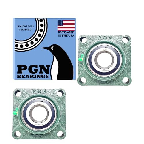 Image of PGN UCF208-24 (2 Pack) Square Flange Bearing 1-1 /2 inch Bore