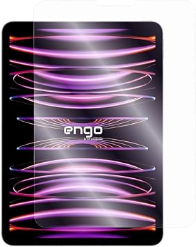 Engo Apple iPad Pro 11 İnç 4. Nesil İle Uyumlu Mat Ekran Koruyucu 9H Temperli Kırılmaz Esnek Nano Cam, Parmak İzi Bırakmayan Yansıma Ve Parlama Önleyici Koruma