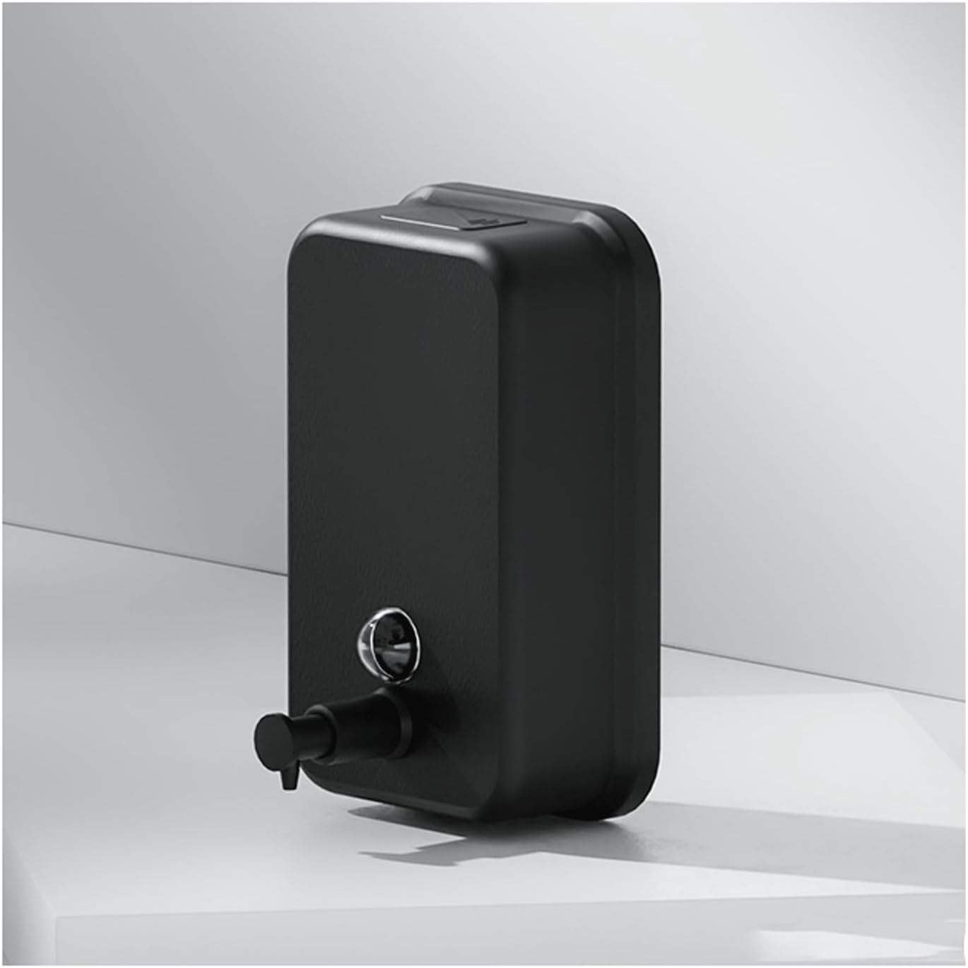 Bath Soap Dispenser High Capacity 304 Stainless Steel soap Dispenser Wall-Mounted Press soap Dispenser Hotel Shampoo Shower Gel Box Black Bathroom Upgrades