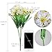 GTIDEA 2pcs Artificial Silk Mini Lily Faux Flowers Bouquet Arrangements Home Kitchen Weeding Party Table Decor White