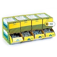 Jet-Fast® Premium Universalschrauben Set 4.800 Stück PZD (Pozidriv) – Kein Vorbohren dank Bohrspitze & Konkav-Gewinde – Das ultimative Holzschrauben-Set für sauberes Versenken ohne Splittern – Ansicht 1