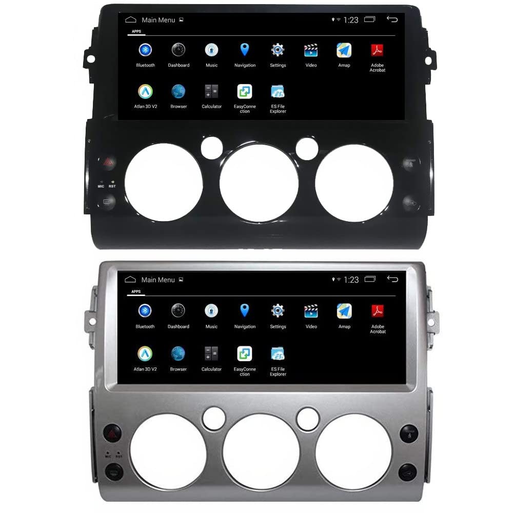 CUSP 12.3 Inch Android Car Stereo Radio GPS Navigation for Toyota FJ Cruiser 2006-2021 Multimedia Player Octa 4G+64G, Car Play HD IPS Screen 1920x720 Auto Head Unit Dash Install Kit Plug in and Play