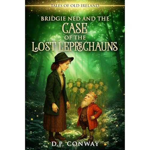 Bridgie Ned and the Case of the Lost Leprechauns Audiolibro Por D.P. Conway arte de portada