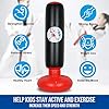 Inflatable Punching Bag 63inch Free Standing Boxing Target Bag Exercise Stress Relief Exercise and Kickboxing for Kids and Adults…